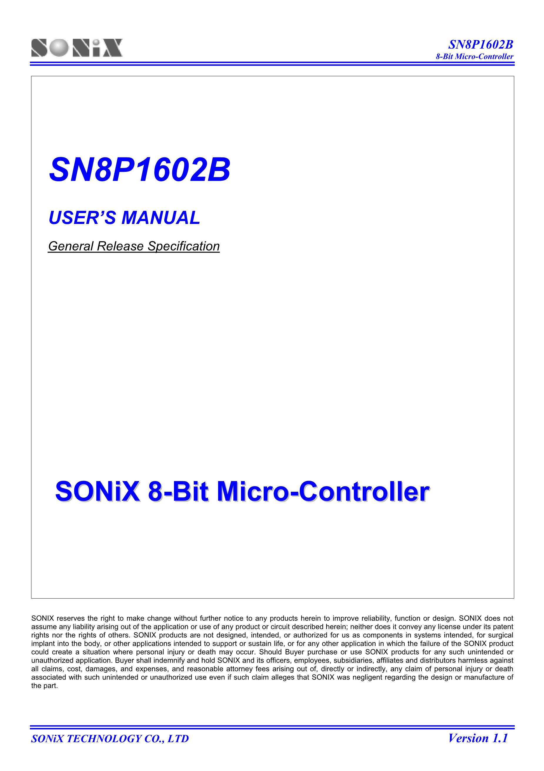 SN8P2501BSG's pdf picture 1