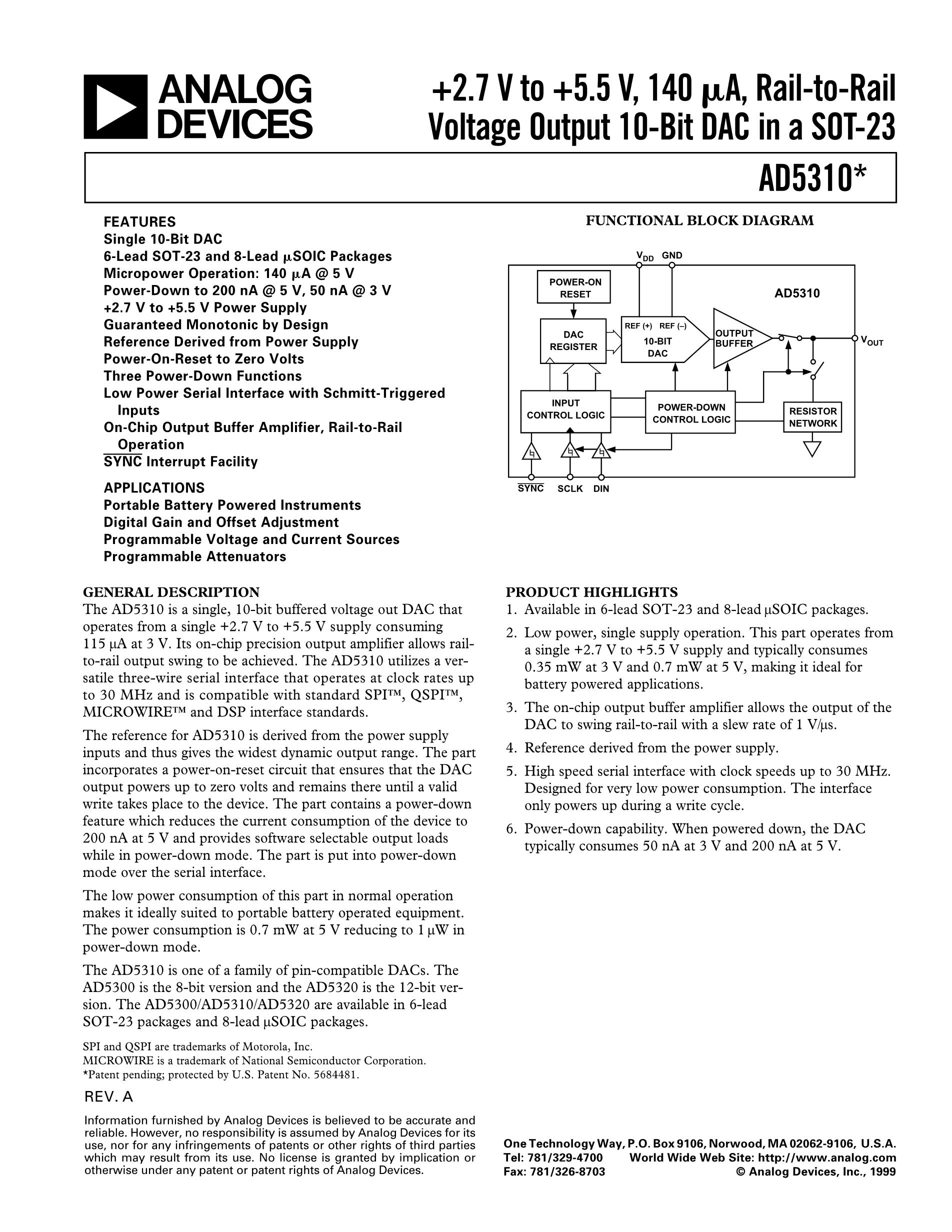 AD5320BRT-R2's pdf picture 1