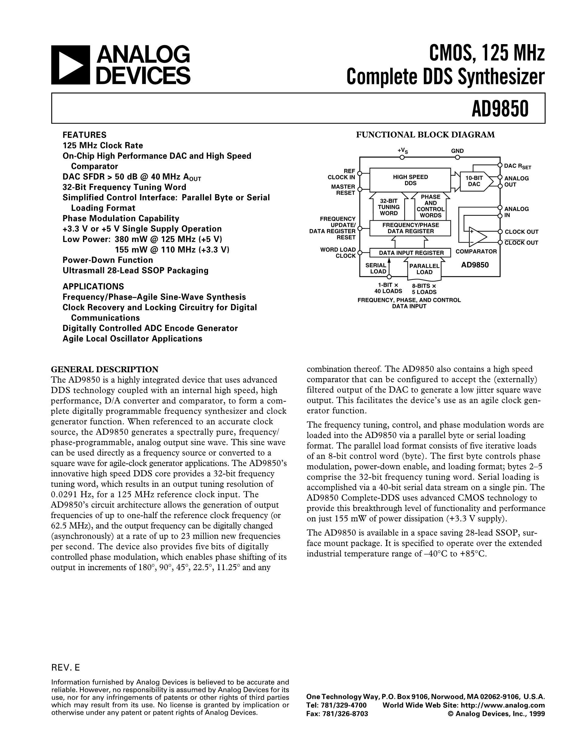 AD9830ASTZ-REEL's pdf picture 1