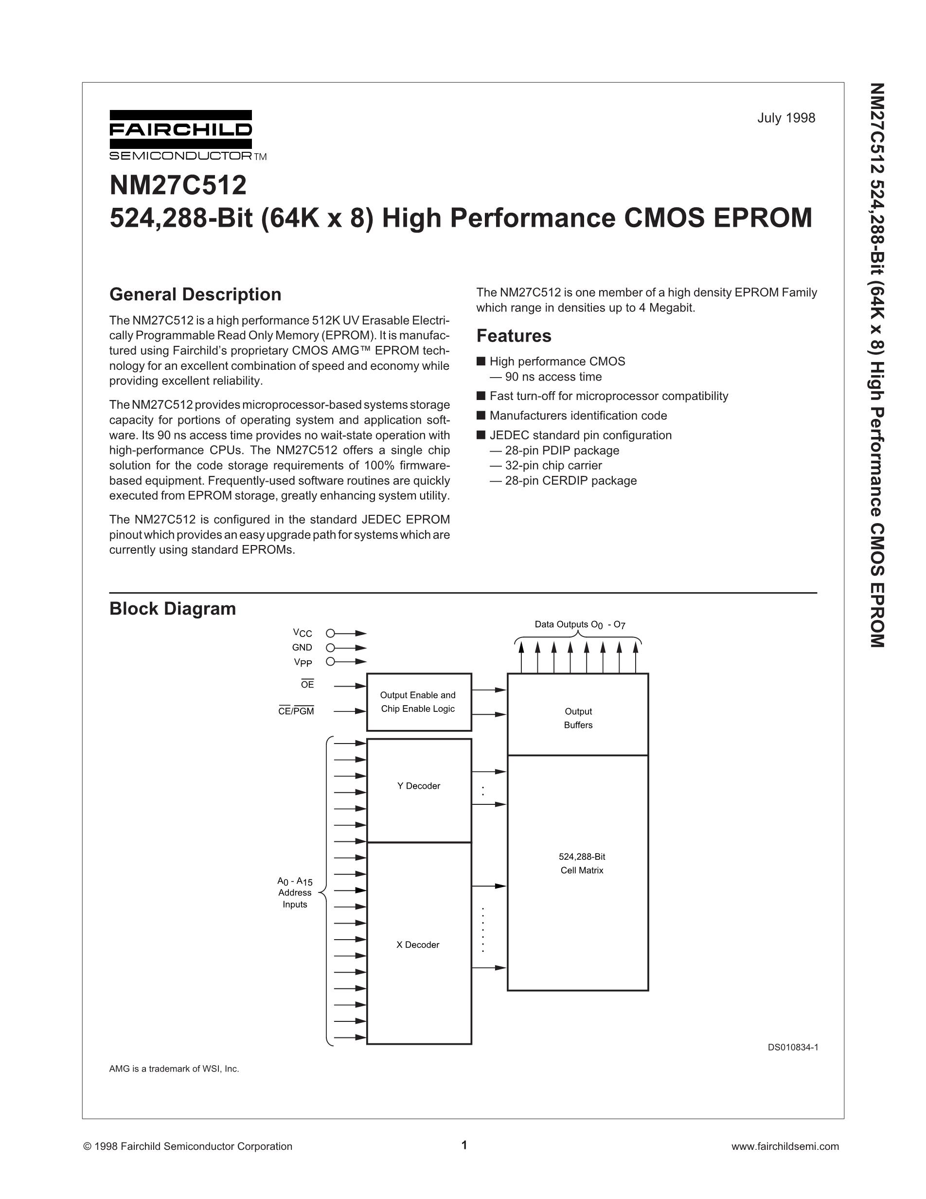 NM27C512Q-150's pdf picture 1