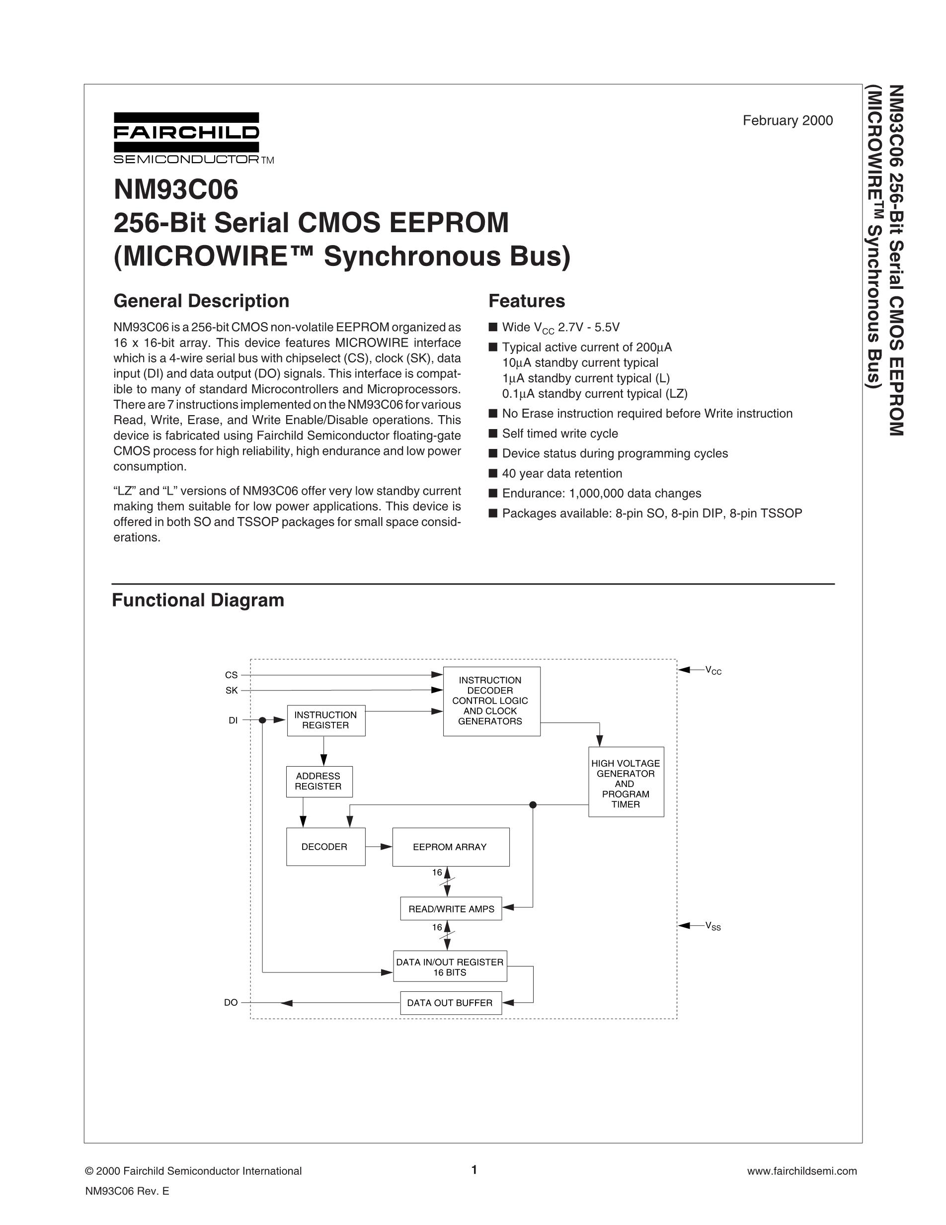 NM93CS56N's pdf picture 1