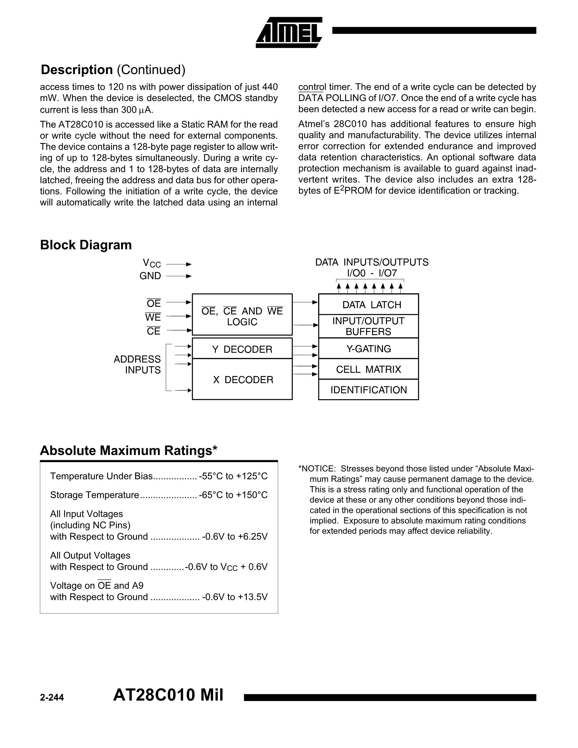 AT28HC64B-90JI's pdf picture 2