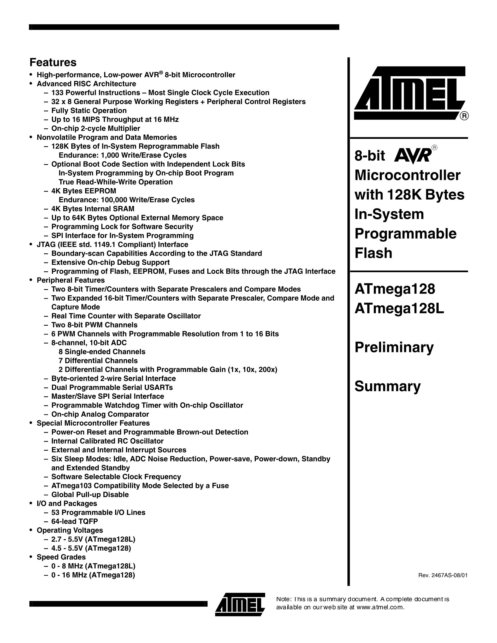 ATMEGA128-16AI's pdf picture 1