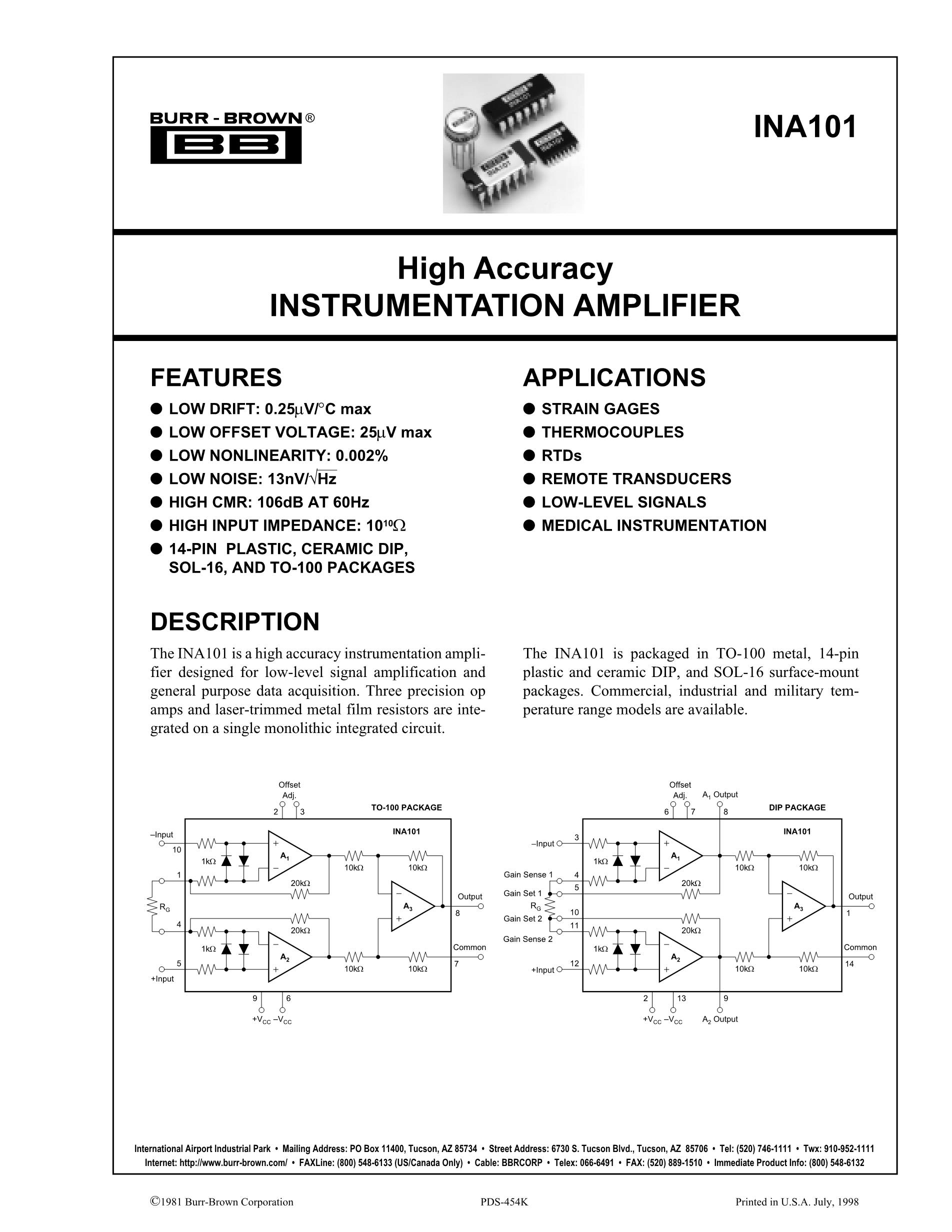 INA170EA/250G4's pdf picture 1