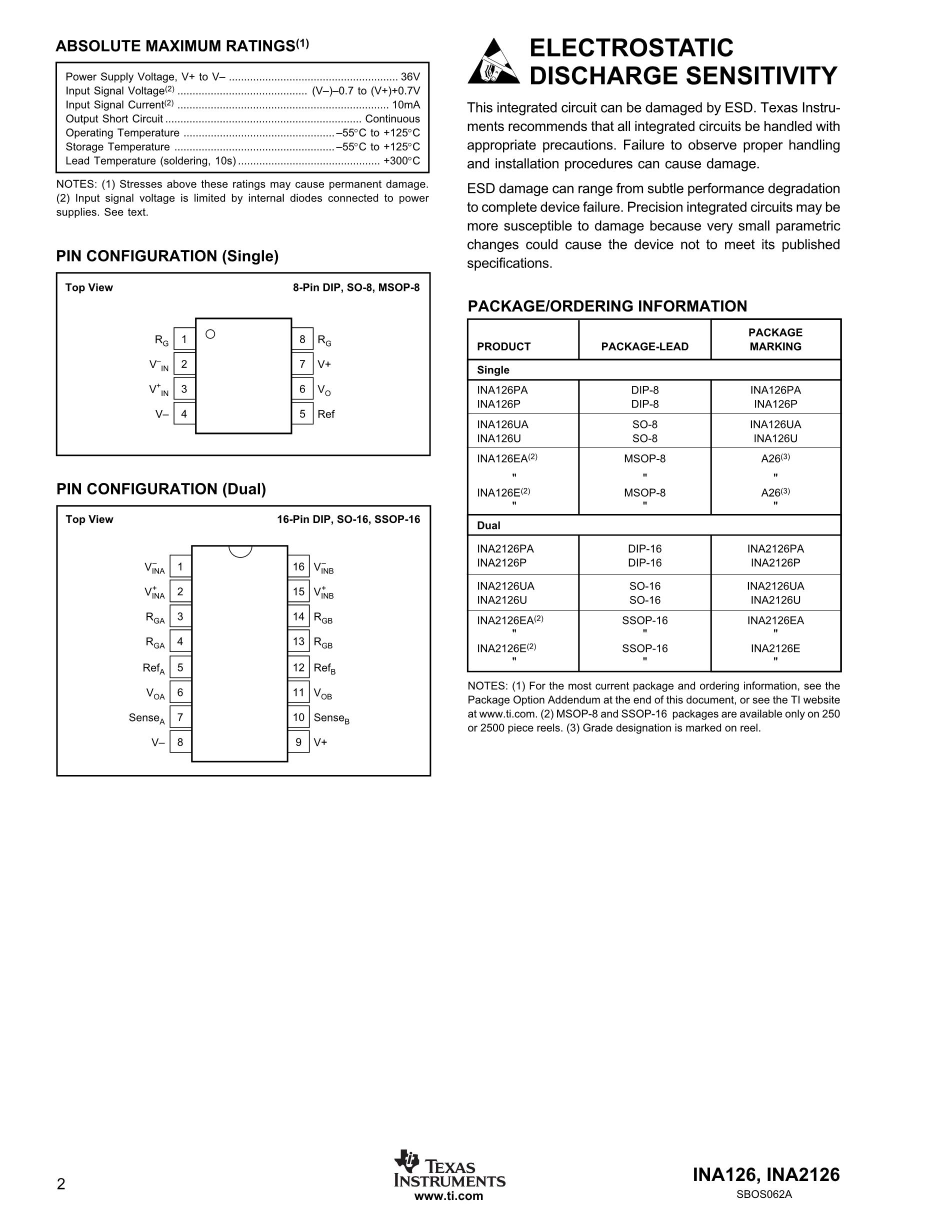 INA285AID's pdf picture 2