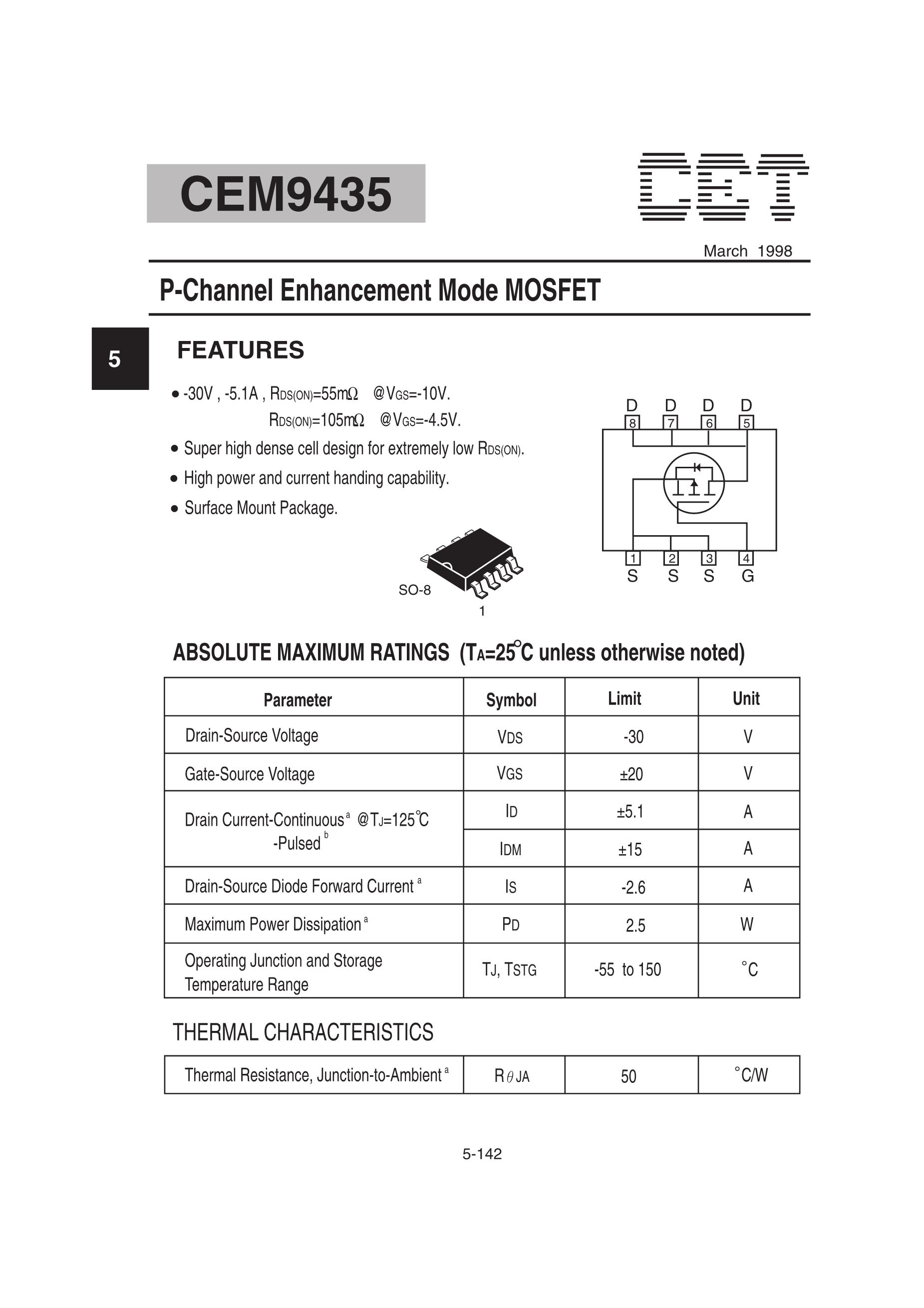 CEM9435A's pdf picture 1