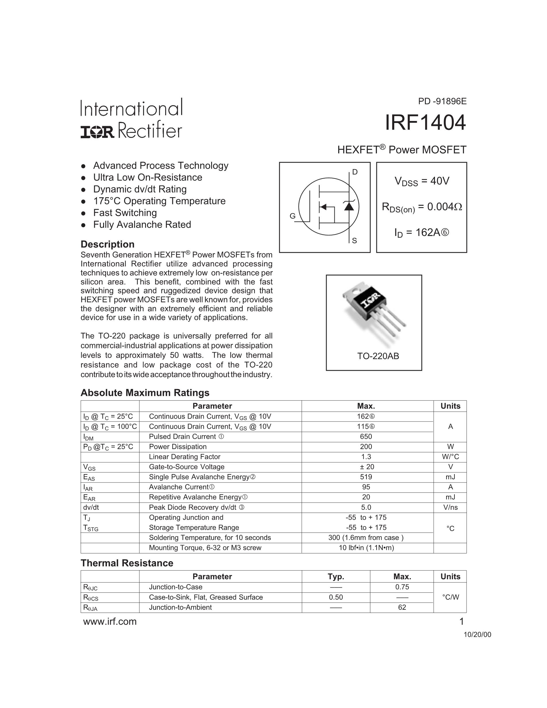 IRF1404's pdf picture 1
