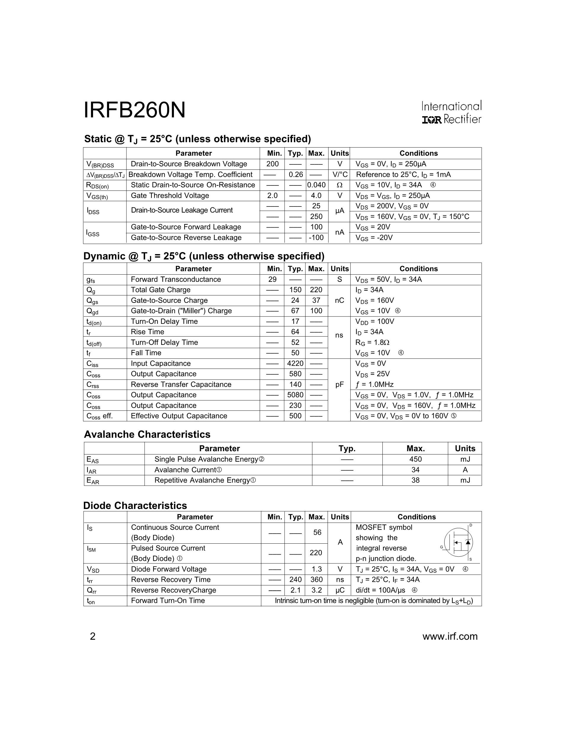 IRFB11N60C3's pdf picture 2