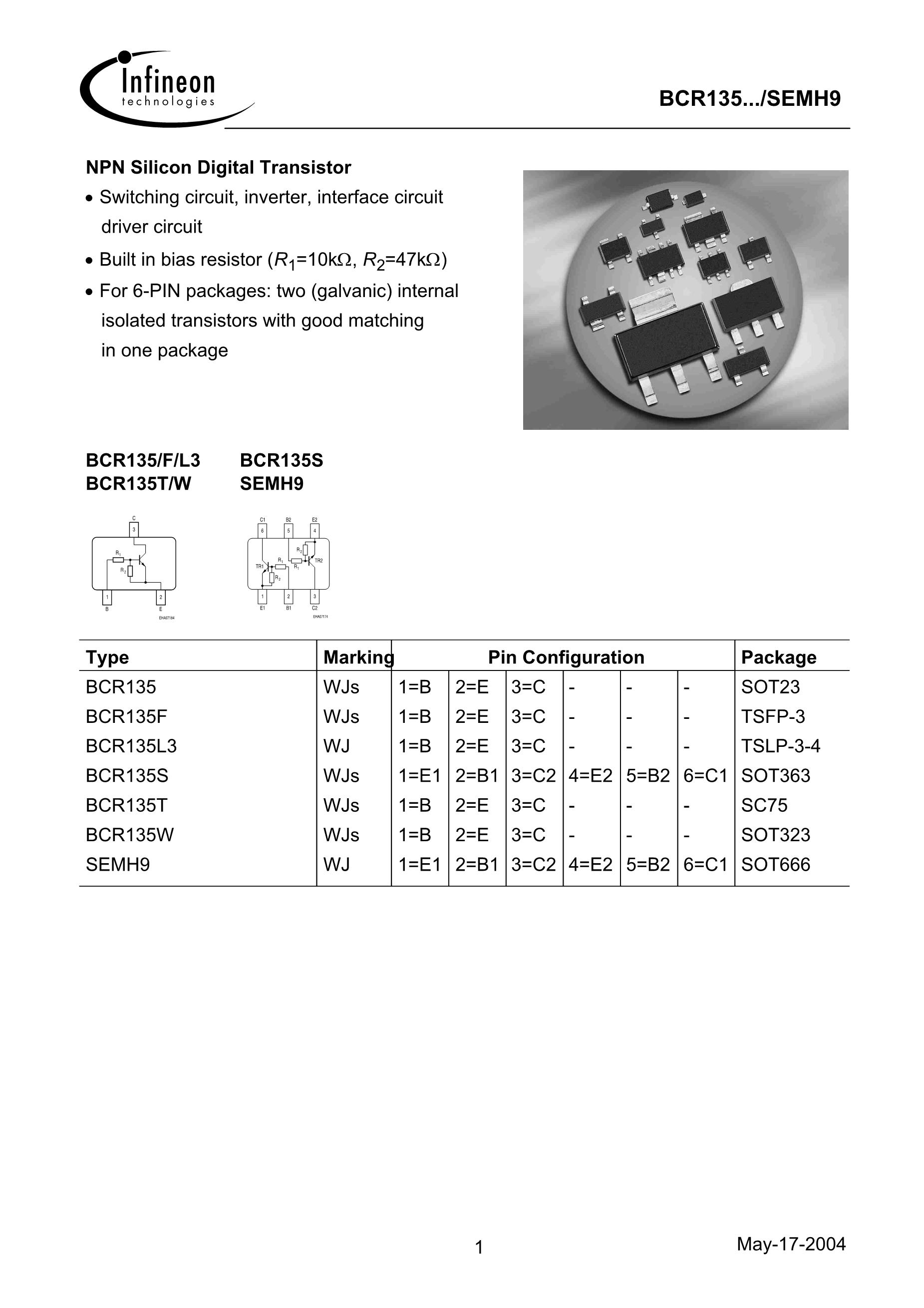 BCR142WE6327's pdf picture 1