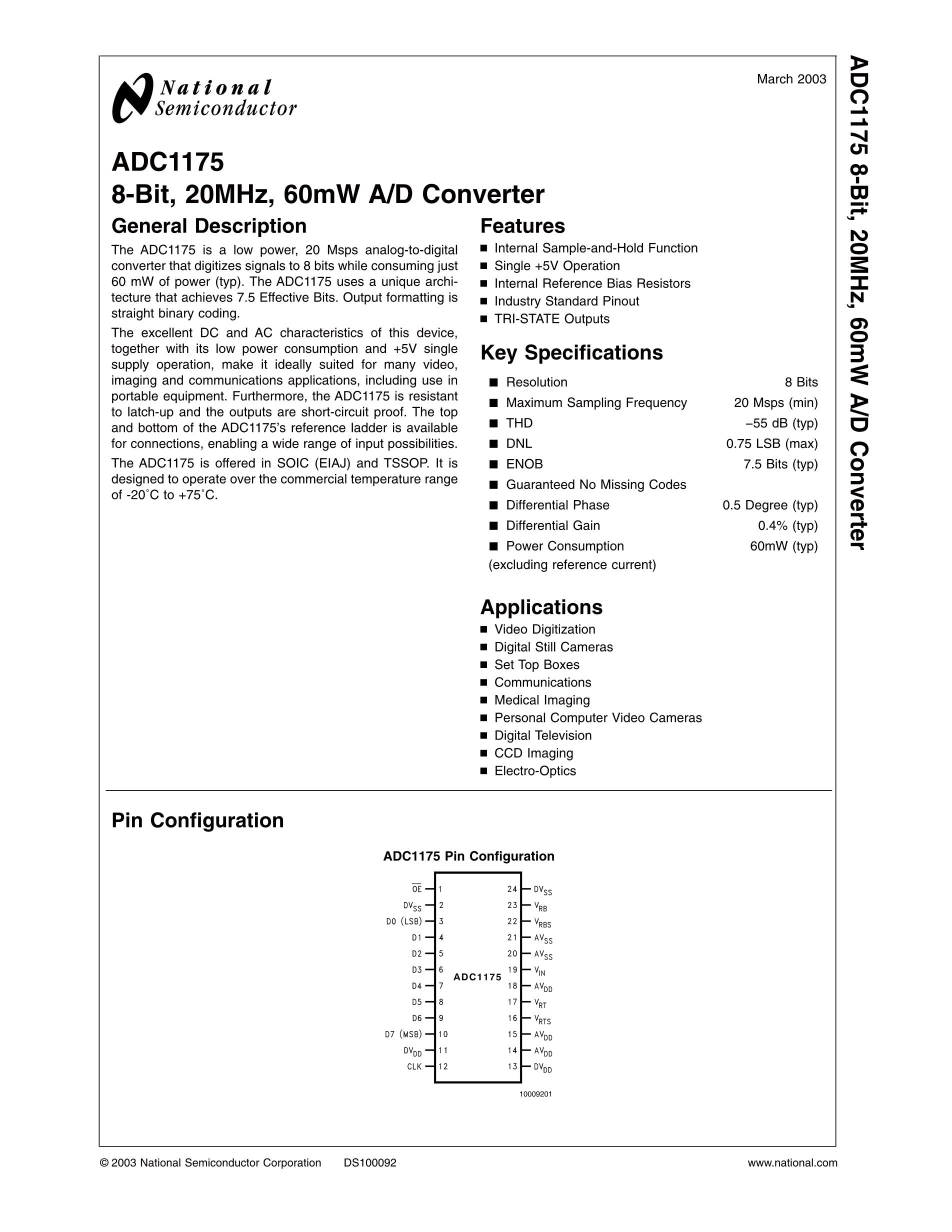 ADC1175CIJM's pdf picture 1