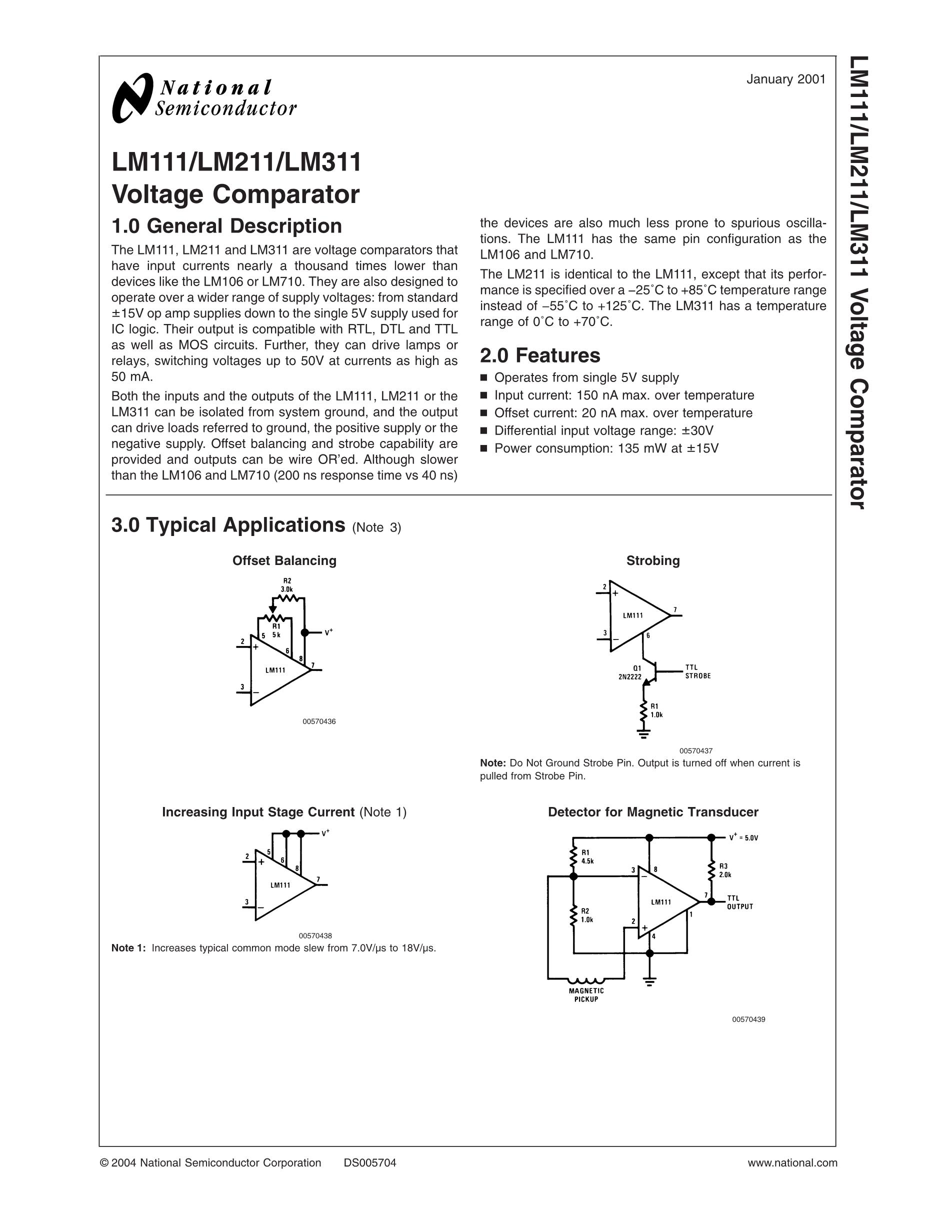 LM111J-8's pdf picture 1