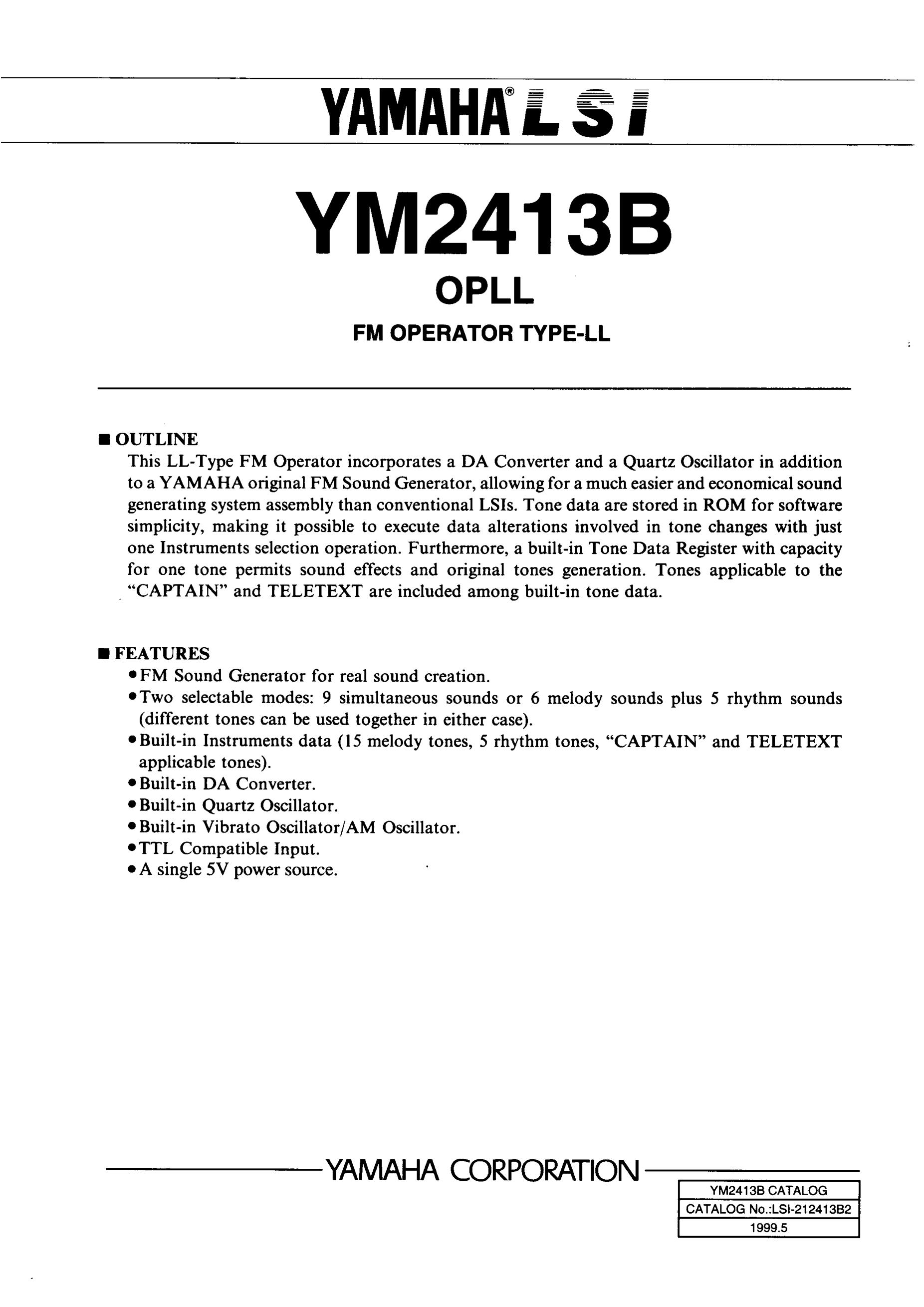 YM2413B-FZE2's pdf picture 1