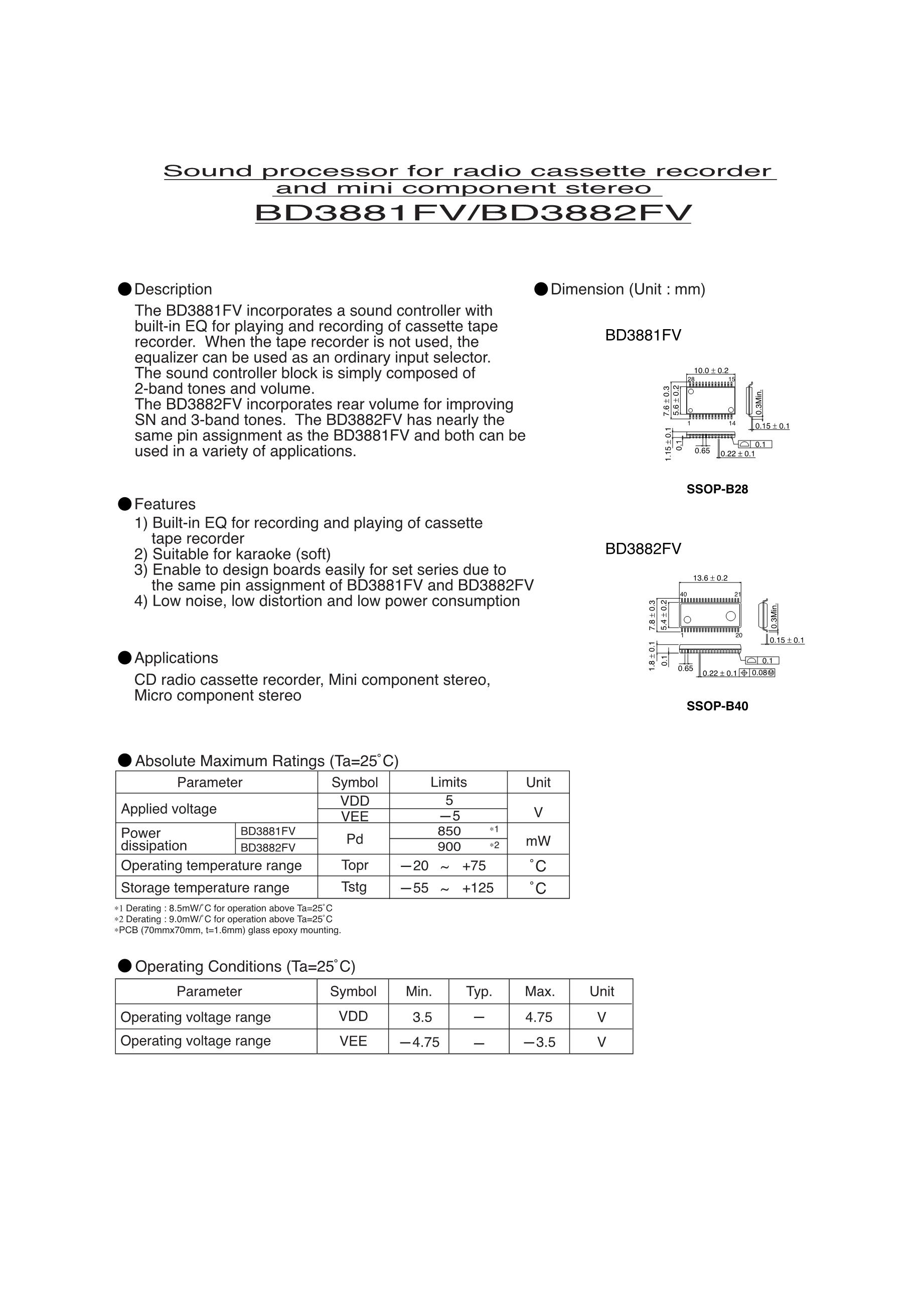BD3881FV-E2's pdf picture 1