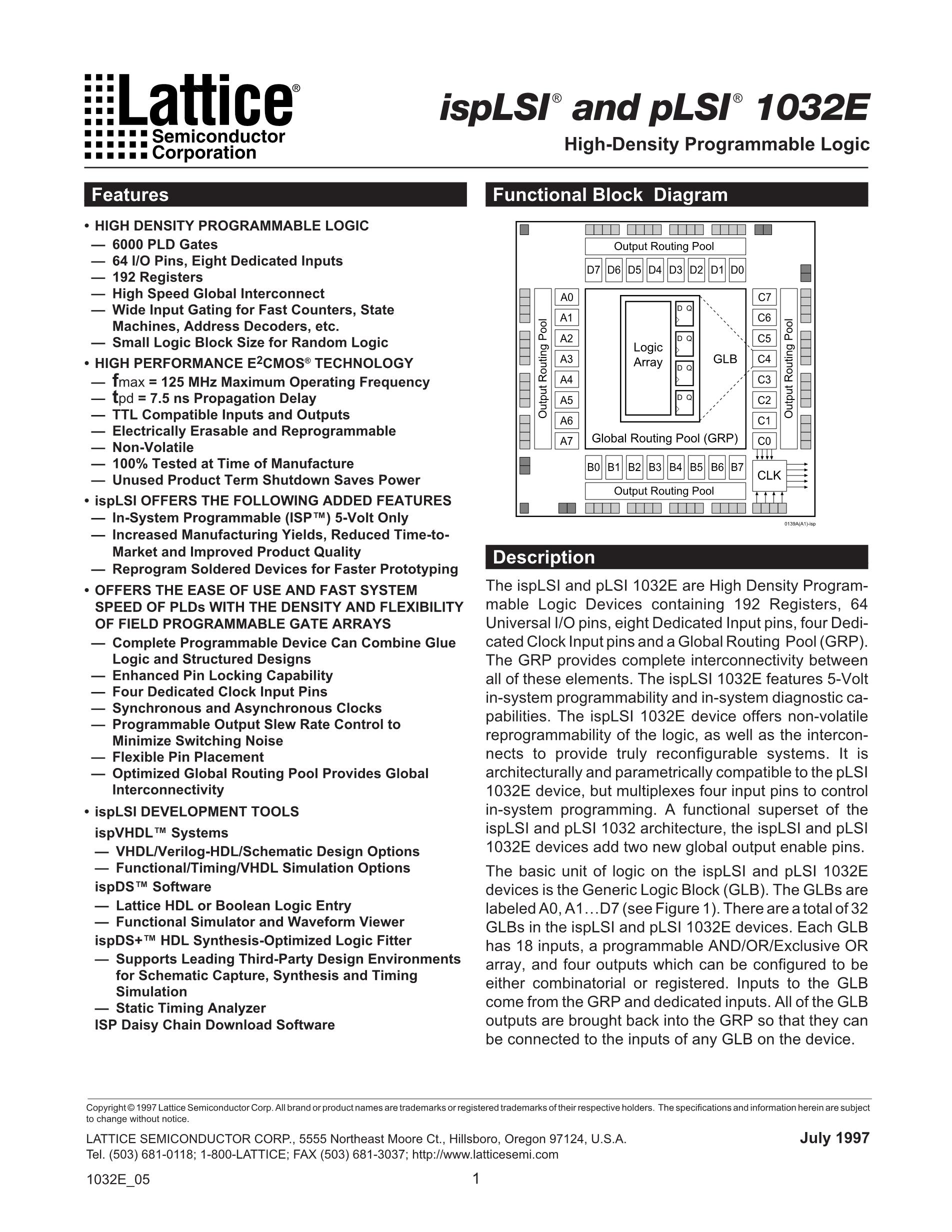ISPLSI2032A-80LT44I's pdf picture 1